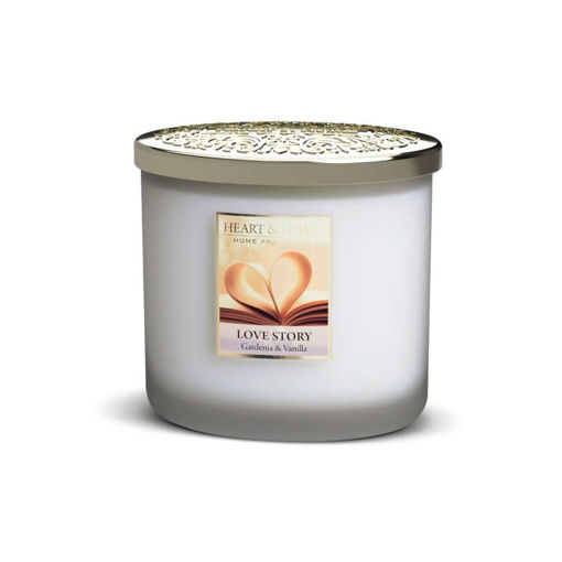 Picture of H&H TWIN WICK SCENTED CANDLE - LOVE STORY